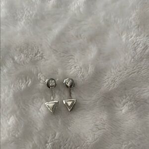 Silpada Silver Geometric Earrings